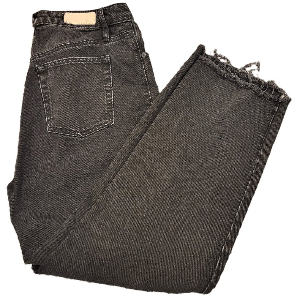 Tailor Made Black Jeans Size 27 High Waist Wide Leg